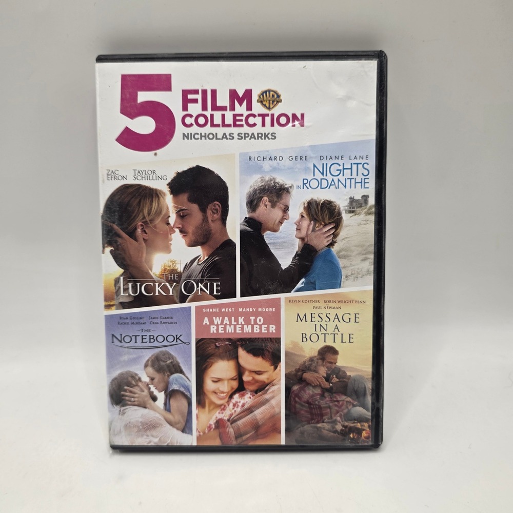 Warner Bros Nicholas Sparks 5 Film Collection DVD The Notebook Lucky One Romance